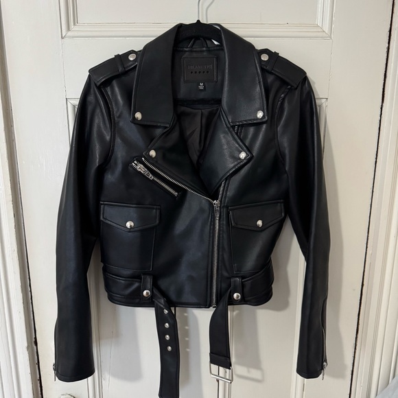 Blank NYC Jackets & Blazers - Blank NYC Black Vegan Leather Moto Jacket